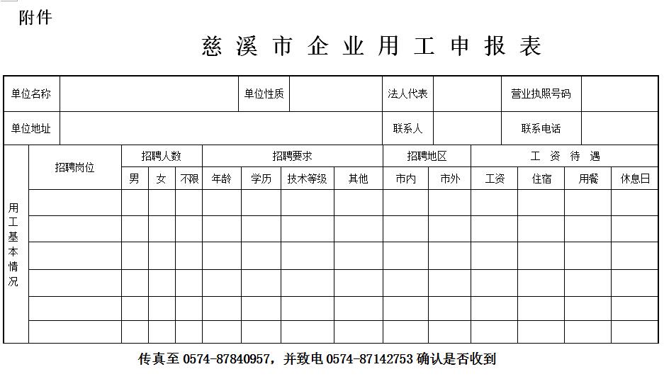 关于与慈溪市就业管理服务处联合开展春季招聘会的通知